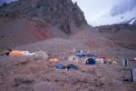 Most parties were heading down when we arrived at base camp.