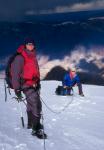 Jeff and Woitek on the east summit ridge.