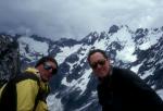 Marek and Jake on the summit of Mt Challenger
